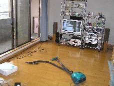 カーペット撤去